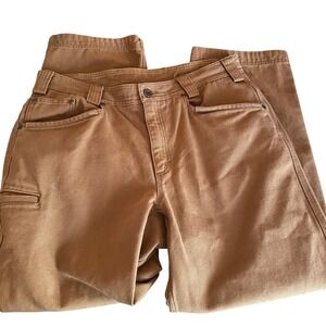 Duluth Trading Co Men's Duck Brown Fire Hose Canvas Work Pants 34x30 Relaxed